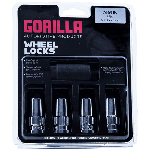Gorilla Automotive GORILLA LOCK DUP ACORN 9/16 CHR CLAM