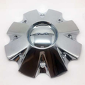 KMC KMC CAP KM651 SLIDE CHROME W/BLACK LOGO