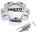 MOTO CAP CHROME 5X5.5 - NEW LOGO | Moto Metal