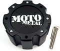 MOTO CAP MATTE BLACK 8 LUG - NEW LOGO | Moto Metal