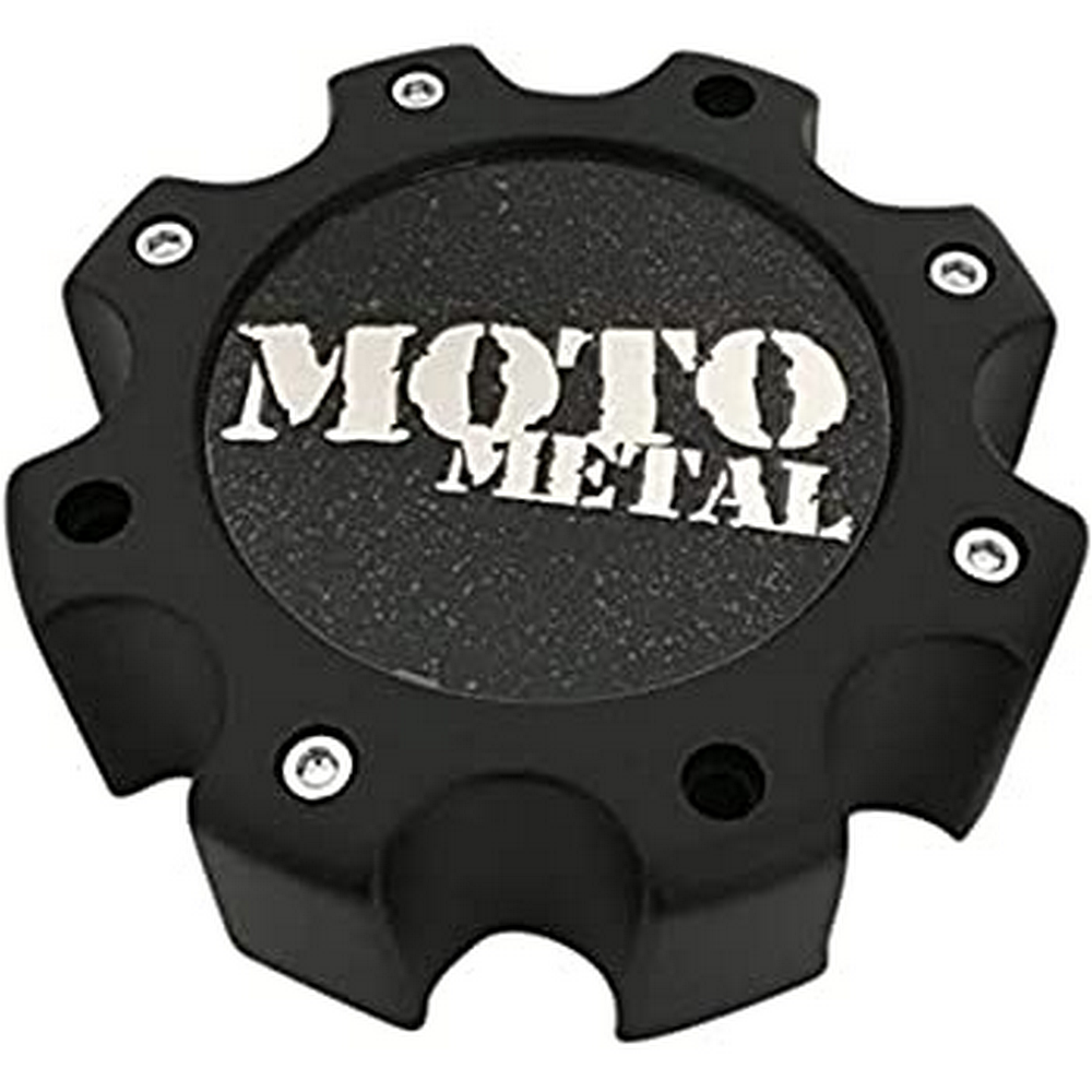 Moto Metal MOTO CAP MATTE BLACK 8 LUG - NEW LOGO