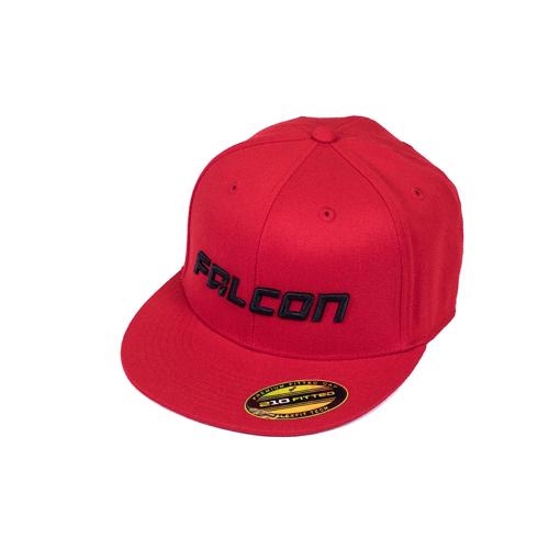 Falcon Shocks FLAT VISOR HAT - RED/BLACK - LG/XL
