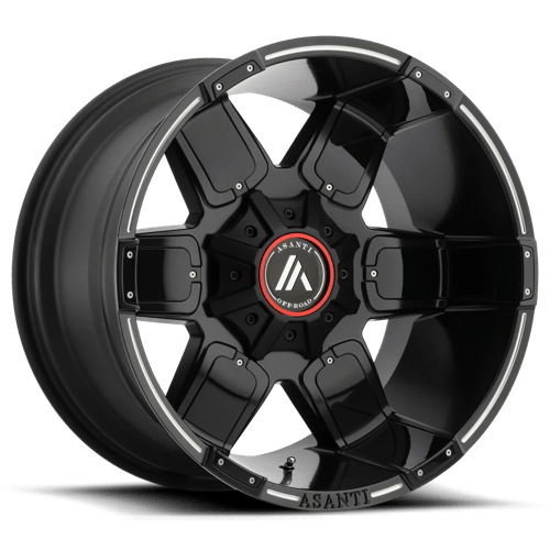 AB811 20X10 8X180 S-BLK MILL/ACC -24MM | Asanti Off Road