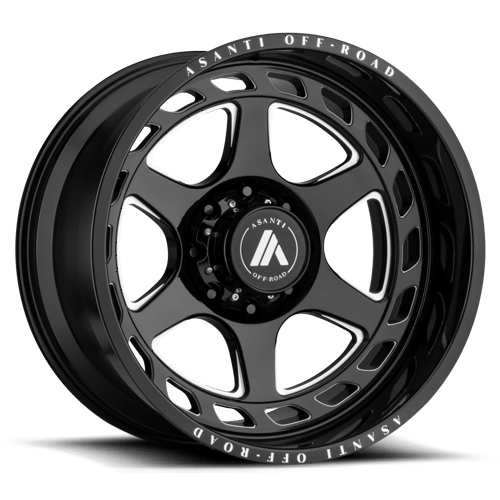 AB816 20X10 6X5.5 G-BLK MILL -18MM | Asanti Off Road