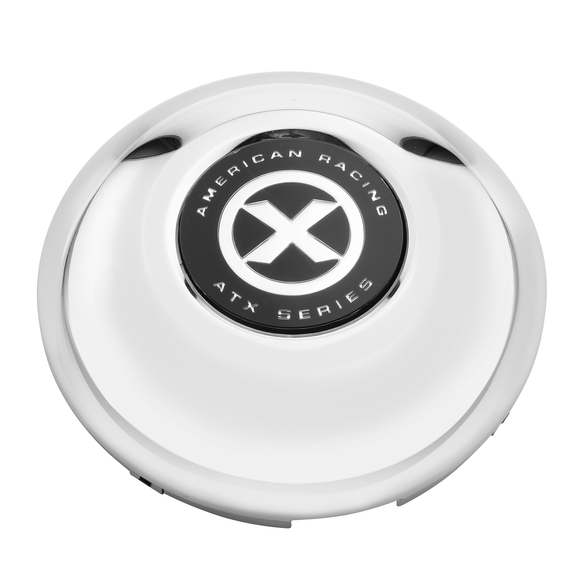 ATX FRONT SNAP IN 4 TAB CAP CHROME | ATX
