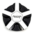 American Racing AR921 CAP SNAP IN - GLOSS BLACK MACHINED