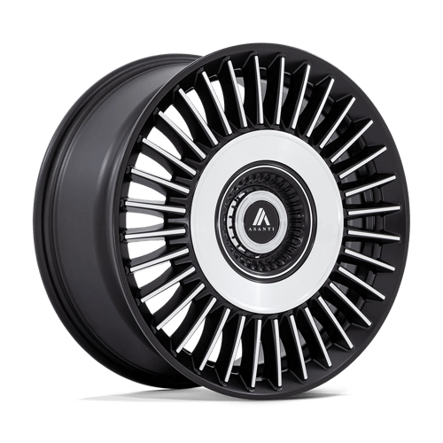 TIARA 20X10.5 5X4.25/112 72 +45 SBLK MCH | Asanti Black