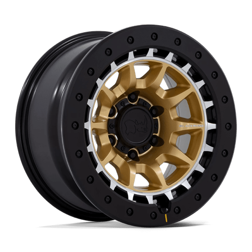 TUSK 17X8.5 6X5.5 106 -10 M-GOLD-MCH | Black Rhino Hard Alloys