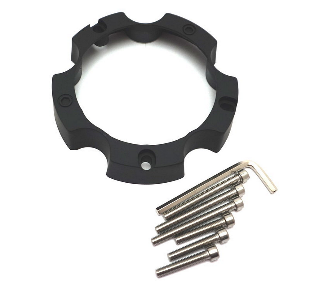 Misc Accessories CAP SPACER 5X5.5/150 LUG - MATTE BLACK