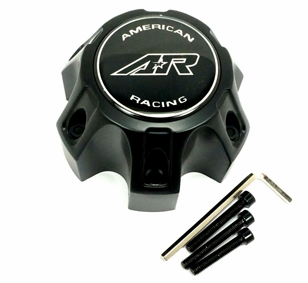 AR CAP 6X4.5 SATIN BLACK | American Racing