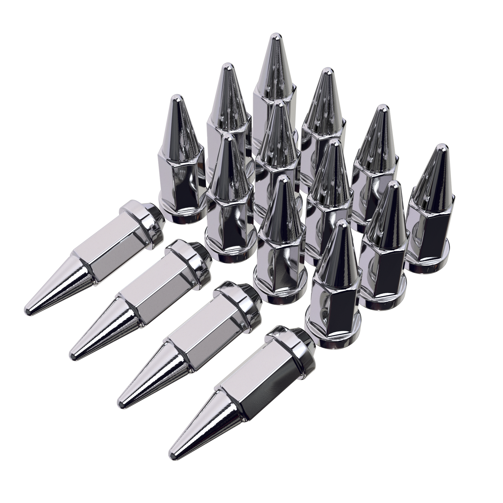 12MMX1.50 RH SPLINE KIT SPIKE - CHROME | MSA Offroad Wheels