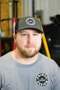 Prinsu Grey /Black snap back hat