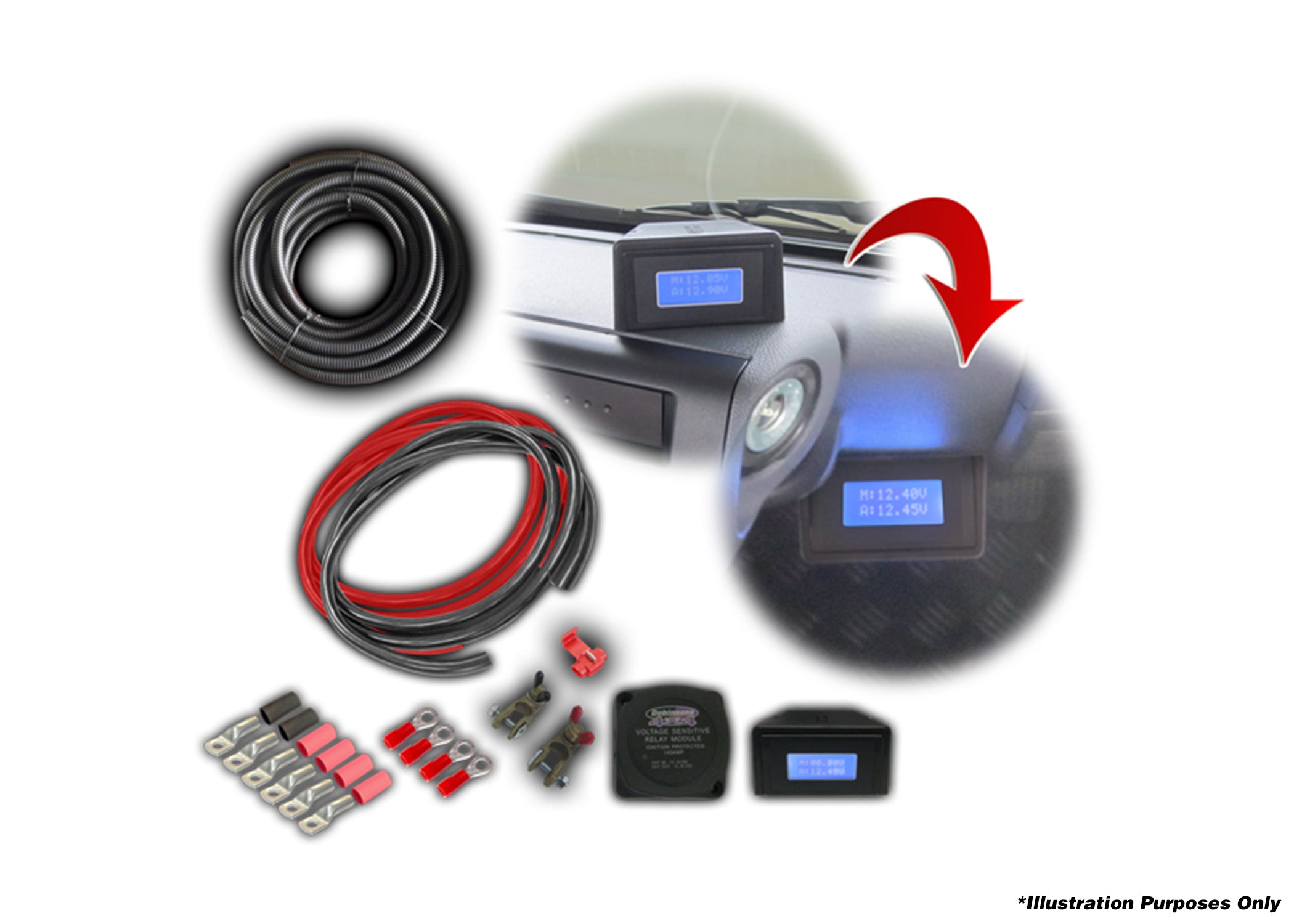 Dobinsons 140 Amp Dual Battery Kit - EA80-3830