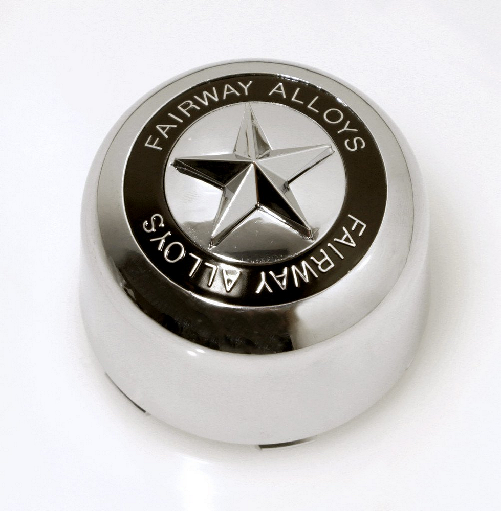 FA STAR CAP - POP IN STYLE - CHROME | Fairway Alloys