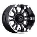 SIXER UTV 12X6.5 MACH G-BLACK -20MM | Fairway Alloys