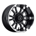 SIXER UTV 14X6.5 MACH G-BLACK -20MM | Fairway Alloys