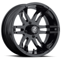 FLEX UTV 14X6.5 GLOSS BLACK -20MM | Fairway Alloys
