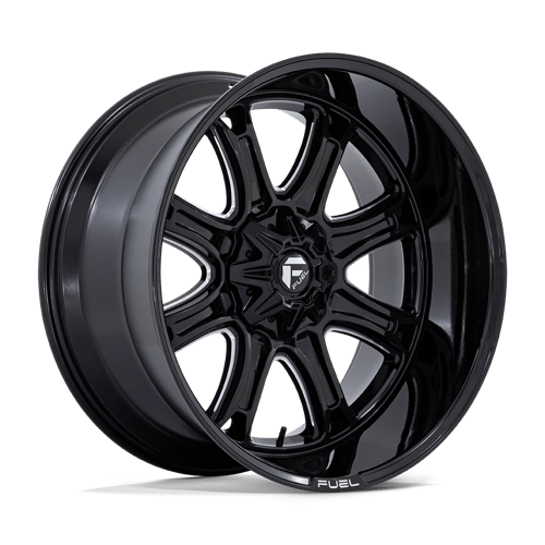 DARKSTAR 22X9 8X6.5 125 +1 G-BLK MILL | Fuel 1PC
