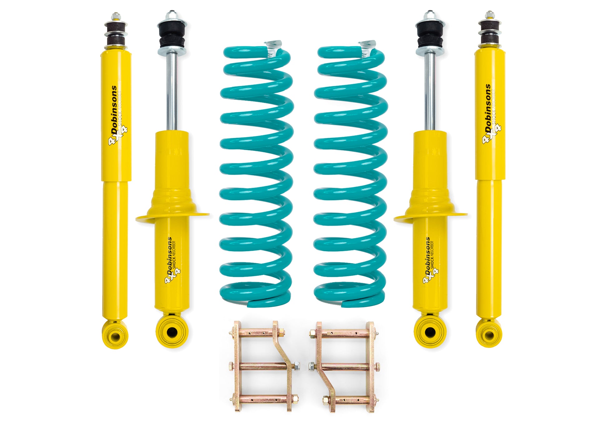 Dobinsons 1-2.5″ GS Lift Kit for Nissan Navara D40 2005 on with Extended Rear Shackles