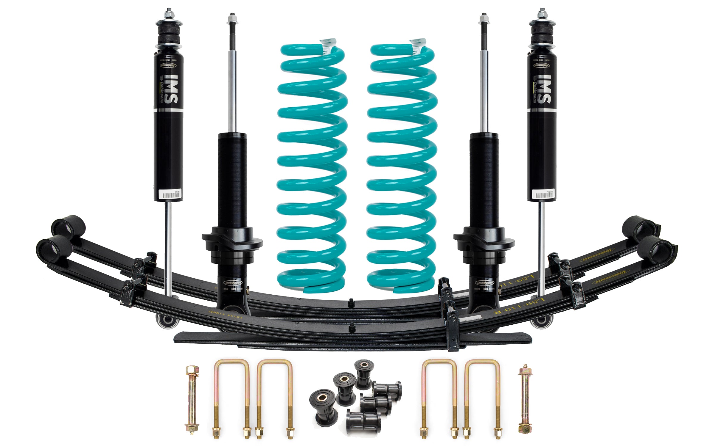 Dobinsons 2.5″ Extended Travel IMS Suspension Kit for Nissan Navara D40 2005 on