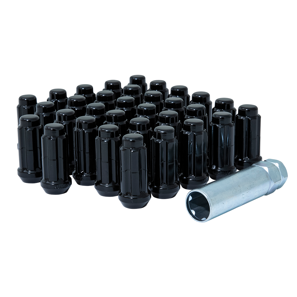 8LUG 14-1.50 SPLINE WIK TRK BLK GOR | Gorilla Automotive