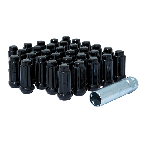 8LUG 14-1.50 SPLINE WIK TRK BLK GOR | Gorilla Automotive