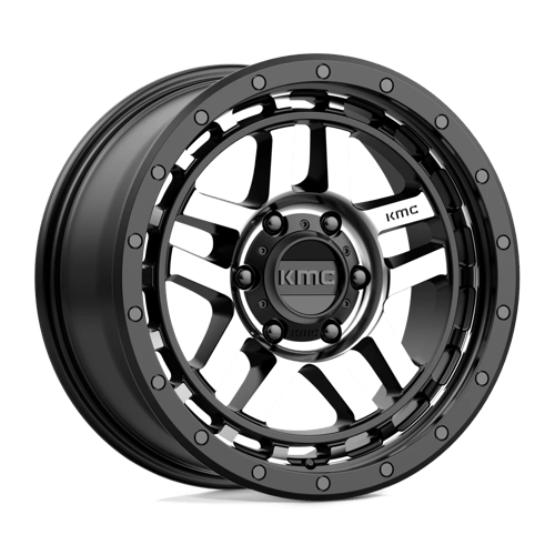 KM540 18X8.5 6X120 S-BLK MACH 18MM | KMC