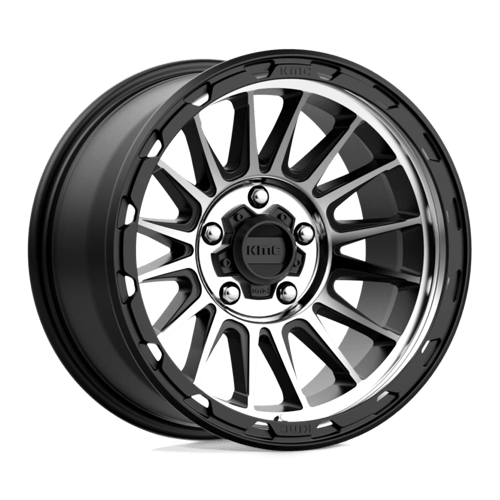 KM542 17X9 5X5.0 S-BLK MACH -12MM | KMC