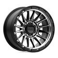 KM542 17X9 6X5.5 S-BLK MACH -12MM | KMC