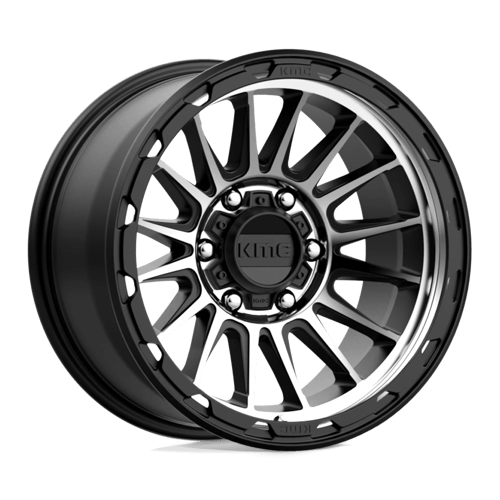 KM542 17X9 6X5.5 S-BLK MACH -12MM | KMC