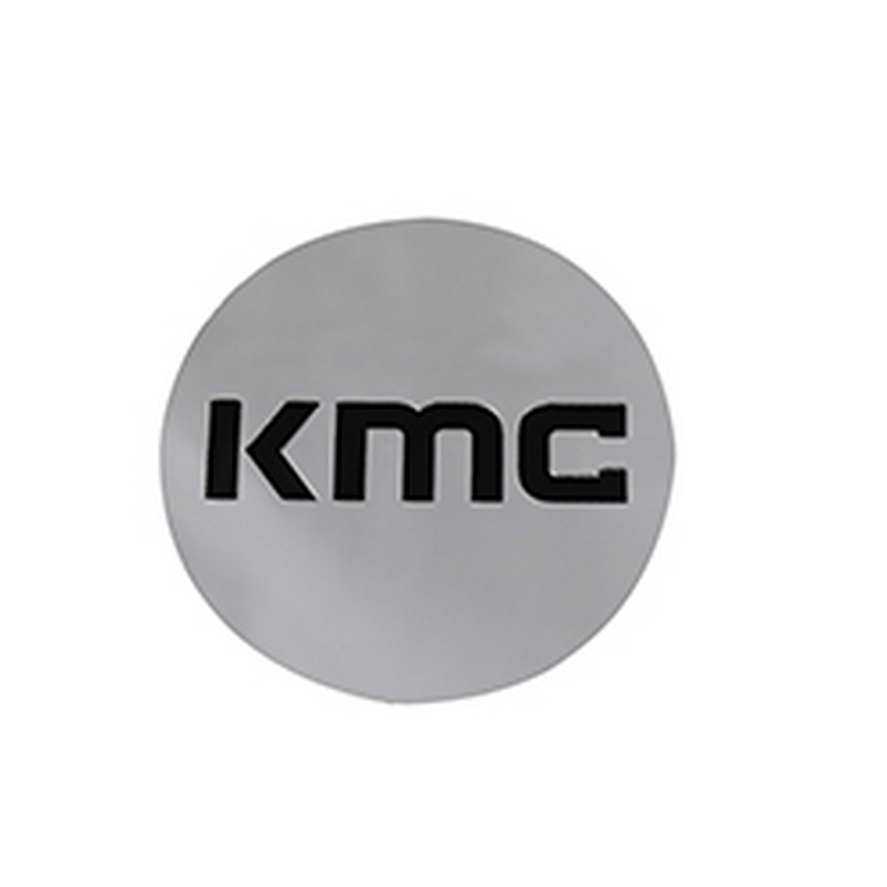 KM704 CAP SNAP IN - CHROME BLACK LOGO | KMC