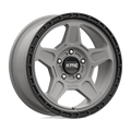 KM721 16X7 5X4.5 S-GRAY BLK LP 15MM | KMC