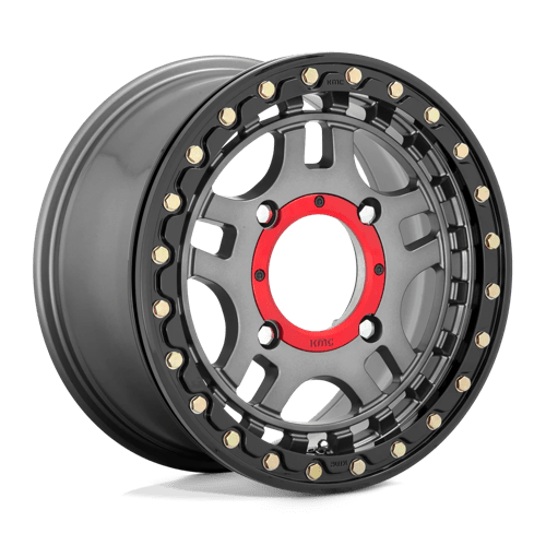 RECON UTV BL 15X7 4X156 G-MTL BLK-RG +38 | KMC Powersports