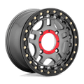 RECON UTV BL 15X7 4X137 G-MTL BLK-RG +38 | KMC Powersports