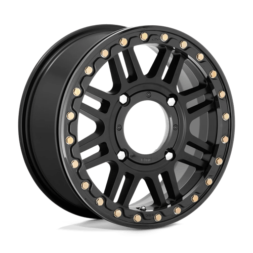 CAGE UTV BL 15X6 4X137 S-BLK BLK-RG +38 | KMC Powersports
