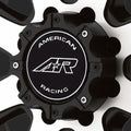 AR CAP AR708 MATTE BLACK 8 LUG | American Racing