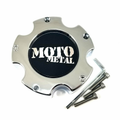 MOTO METAL 5X5.5 CHROME CAP NEW LOGO | Moto Metal