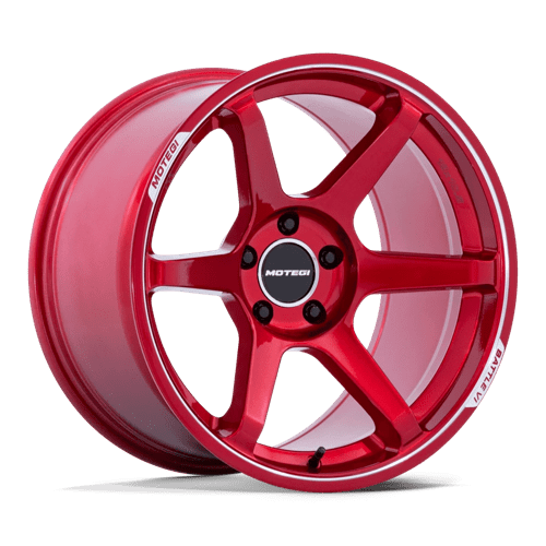 BATTLE VI 18X8.5 5X4.5 72 +22 CHY-RD-MCH | Motegi