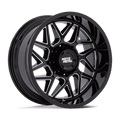 TURBINE 20X9 8X6.5 125 +1 G-BLK MILL | Moto Metal