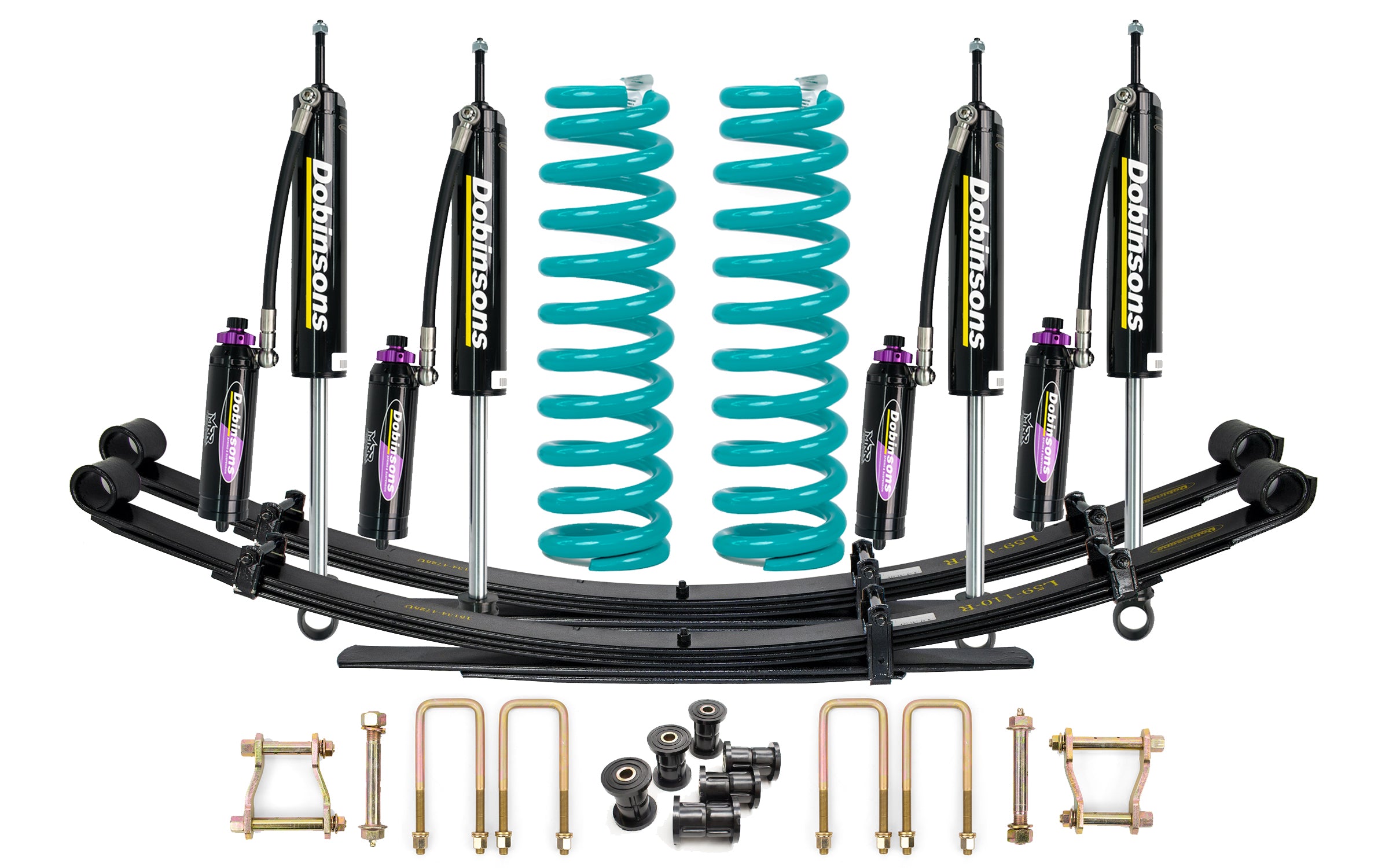 Dobinsons 4×4 0″-2″ MRR 3-Way Adjustable Suspension Kit for Landcruiser 78 Series – FZJ78, HZJ78, VDJ78 V8 Diesel 2008-On (Square Headlights)