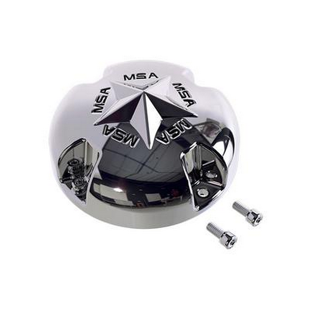 MSA STAR CAP - BOLTON CHR STAR - CHROME | MSA Offroad Wheels