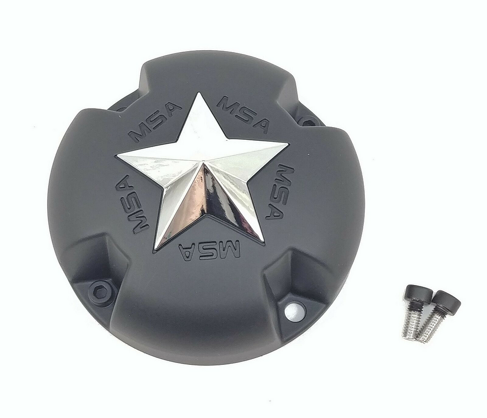MSA STAR CAP - BOLTON CHR STAR - GRAY | MSA Offroad Wheels