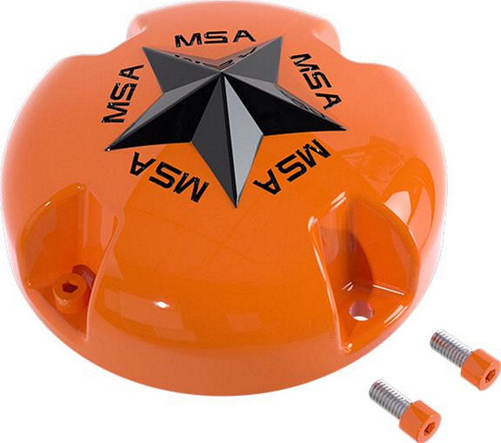 MSA STAR CAP - BOLTON BLACK STAR ORANGE | MSA Offroad Wheels