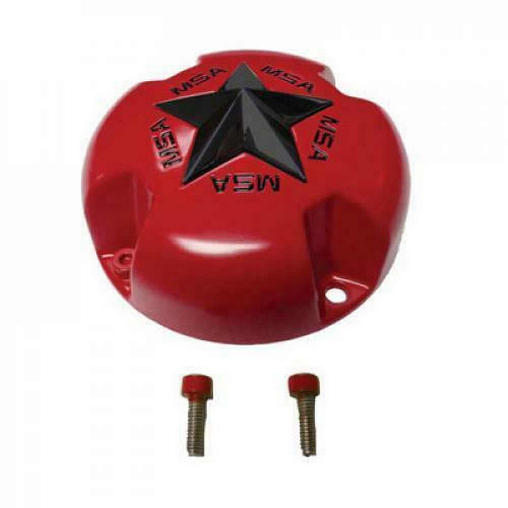 MSA STAR CAP - BOLTON BLACK STAR - RED | MSA Offroad Wheels