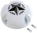 MSA STAR CAP - BOLTON BLACK STAR - WHITE | MSA Offroad Wheels