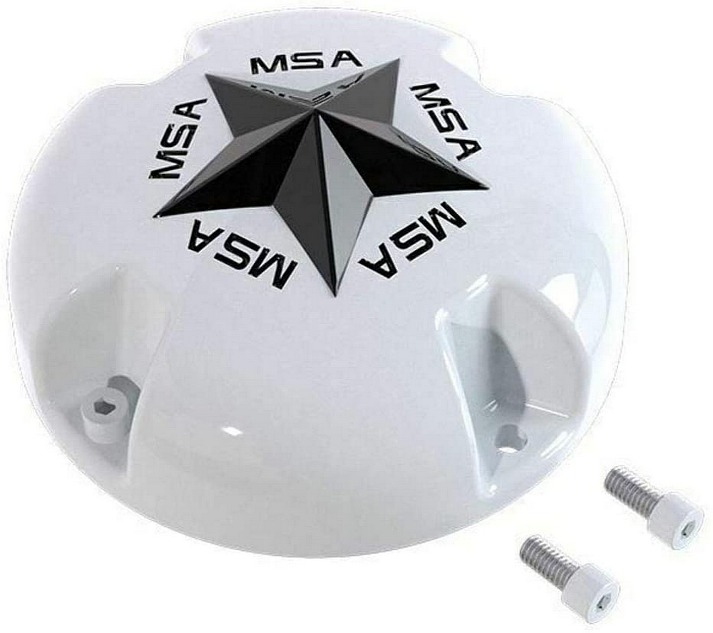 MSA STAR CAP - BOLTON BLACK STAR - WHITE | MSA Offroad Wheels