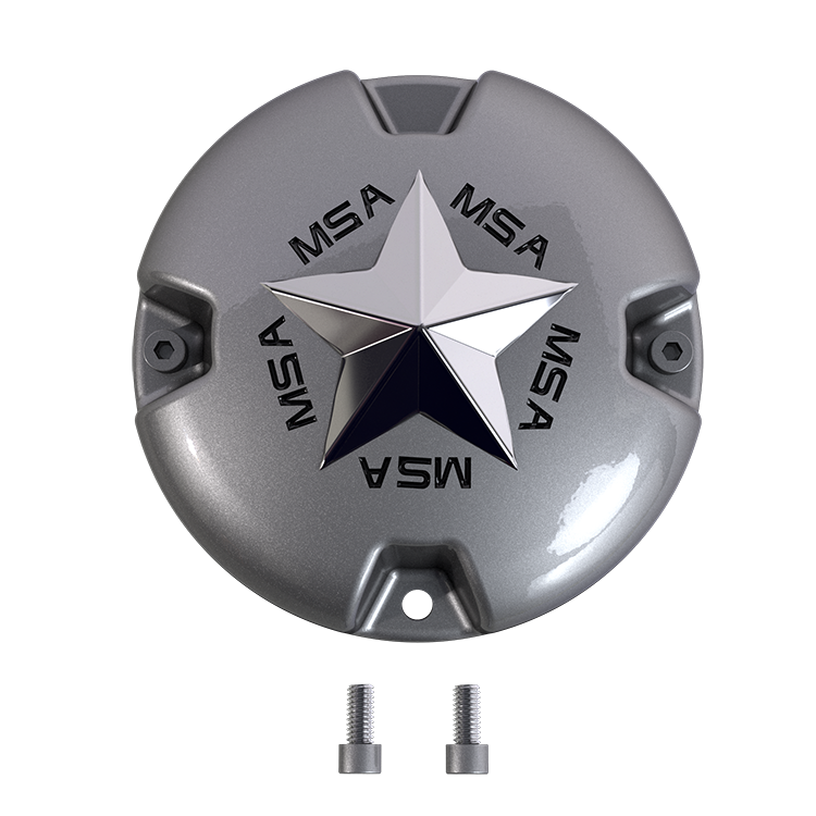 MSA STAR CAP - BOLTON CHR STAR - SILVER | MSA Offroad Wheels