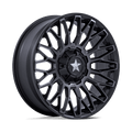 CLUBBER UTV 22X7 4X137/156 +0 M-BLK DDT | MSA Offroad Wheels