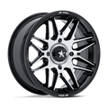 RADAR UTV 14X7 4X137 96 +10 G-BLK-MCH | MSA Offroad Wheels
