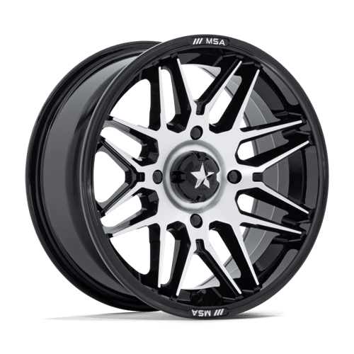 RADAR UTV 15X7 4X156 115 +10 G-BLK-MCH | MSA Offroad Wheels